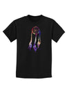 Graphic Feather Design - Galaxy Dreamcatcher Childrens Dark T-Shirt by TooLoud-Childrens T-Shirt-TooLoud-Black-X-Small-Davson Sales