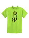 Graphic Feather Design - Galaxy Dreamcatcher Childrens T-Shirt by TooLoud-Childrens T-Shirt-TooLoud-Lime-Green-X-Small-Davson Sales