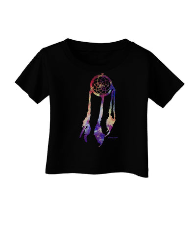 Graphic Feather Design - Galaxy Dreamcatcher Infant T-Shirt Dark by TooLoud-Infant T-Shirt-TooLoud-Black-06-Months-Davson Sales