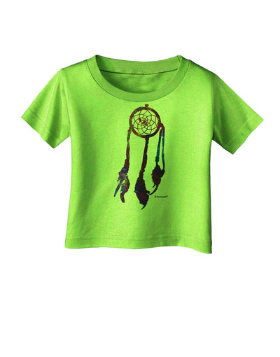 Graphic Feather Design - Galaxy Dreamcatcher Infant T-Shirt by TooLoud-Infant T-Shirt-TooLoud-Lime-Green-06-Months-Davson Sales