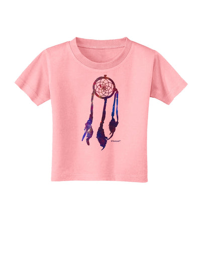 Graphic Feather Design - Galaxy Dreamcatcher Toddler T-Shirt by TooLoud-Toddler T-Shirt-TooLoud-Candy-Pink-2T-Davson Sales