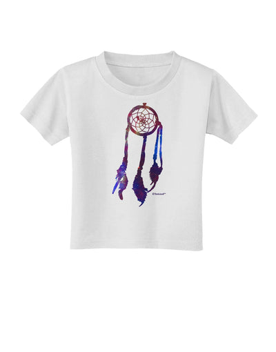 Graphic Feather Design - Galaxy Dreamcatcher Toddler T-Shirt by TooLoud-Toddler T-Shirt-TooLoud-White-2T-Davson Sales