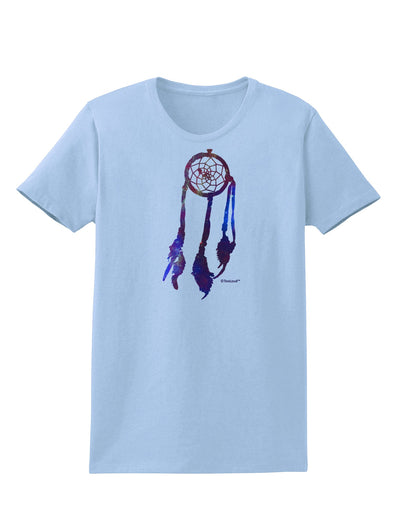 Graphic Feather Design - Galaxy Dreamcatcher Womens T-Shirt by TooLoud-Womens T-Shirt-TooLoud-Light-Blue-X-Small-Davson Sales