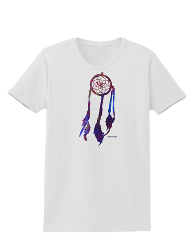 Graphic Feather Design - Galaxy Dreamcatcher Womens T-Shirt by TooLoud-Womens T-Shirt-TooLoud-White-X-Small-Davson Sales