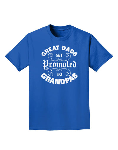 Great Dads get Promoted to Grandpas Adult Dark T-Shirt-Mens T-Shirt-TooLoud-Royal-Blue-Small-Davson Sales