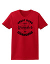 Great Dads get Promoted to Grandpas Womens T-Shirt-TooLoud-Red-X-Small-Davson Sales