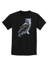 Great Horned Owl Photo Childrens Dark T-Shirt-Childrens T-Shirt-TooLoud-Black-X-Small-Davson Sales