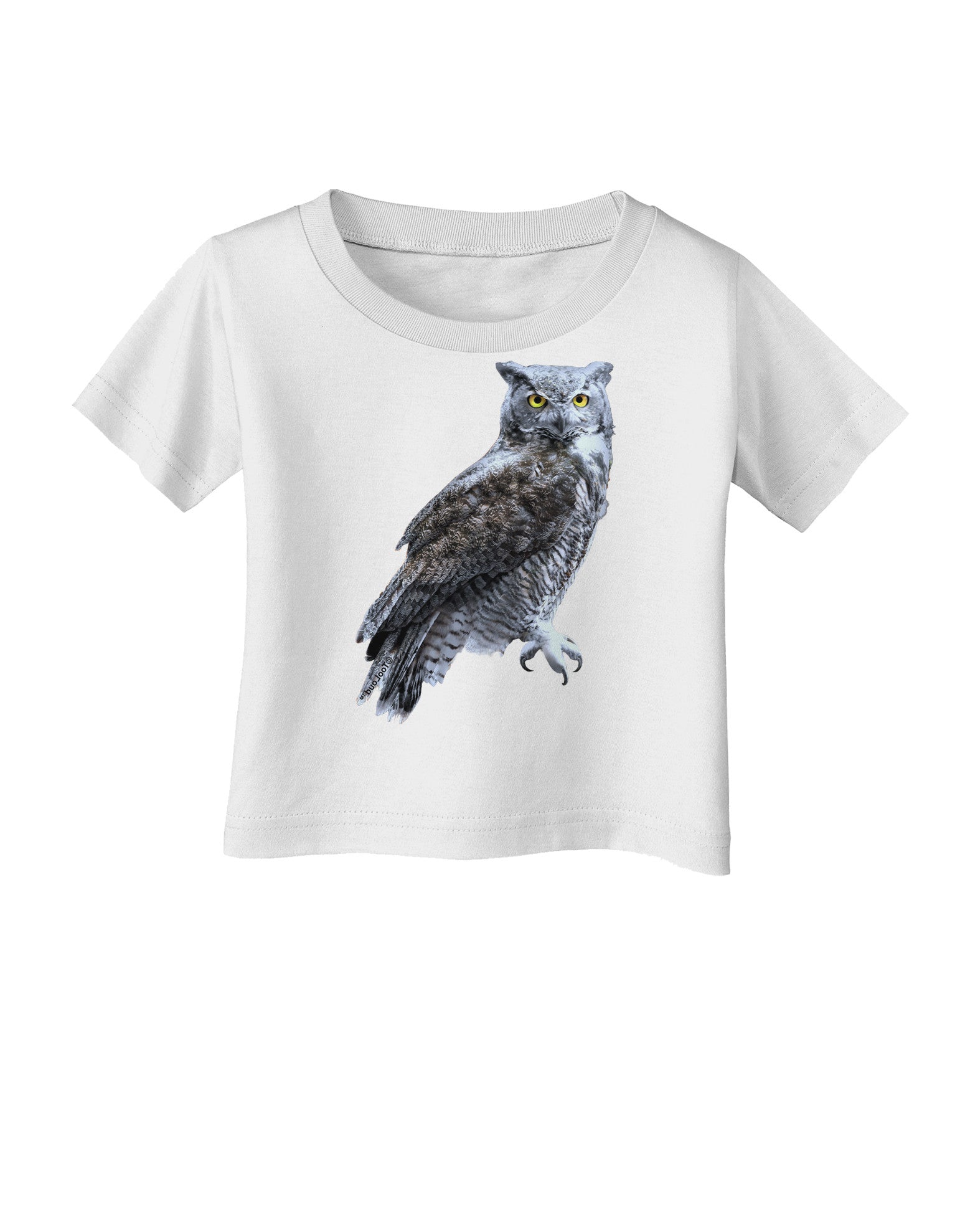 Great Horned Owl Photo Infant T-Shirt-Infant T-Shirt-TooLoud-White-06-Months-Davson Sales