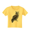 Great Horned Owl Photo Toddler T-Shirt-Toddler T-Shirt-TooLoud-Yellow-2T-Davson Sales