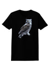 Great Horned Owl Photo Womens Dark T-Shirt-TooLoud-Black-X-Small-Davson Sales