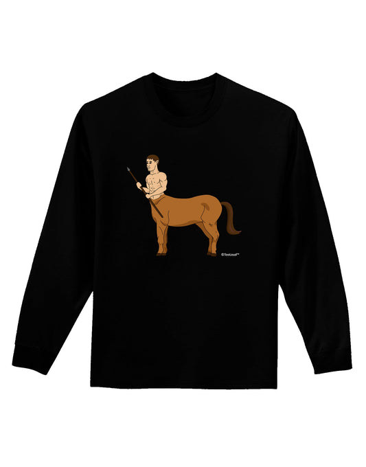 Greek Mythology Centaur Design - Color Adult Long Sleeve Dark T-Shirt by TooLoud-TooLoud-Black-Small-Davson Sales