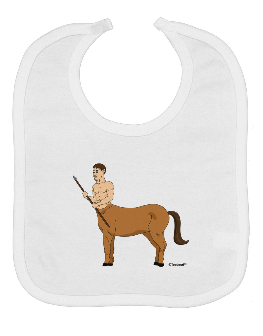 Greek Mythology Centaur Design - Color Baby Bib by TooLoud