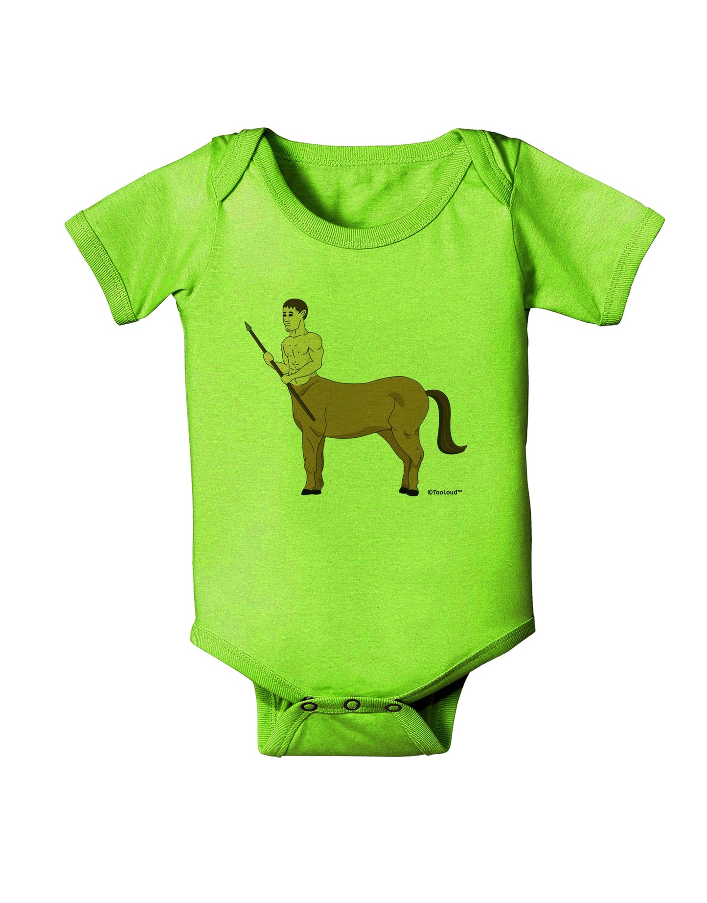 Greek Mythology Centaur Design - Color Baby Romper Bodysuit by TooLoud-Baby Romper-TooLoud-Lime-Green-06-Months-Davson Sales