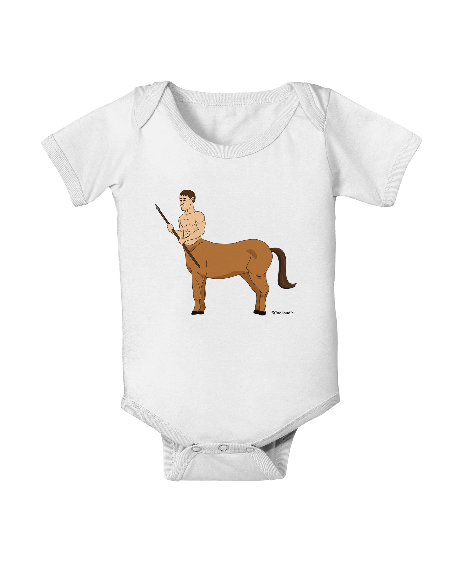 Greek Mythology Centaur Design - Color Baby Romper Bodysuit by TooLoud-Baby Romper-TooLoud-White-06-Months-Davson Sales