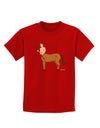 Greek Mythology Centaur Design - Color Childrens Dark T-Shirt by TooLoud-Childrens T-Shirt-TooLoud-Red-X-Small-Davson Sales