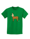 Greek Mythology Centaur Design - Color Childrens Dark T-Shirt by TooLoud-Childrens T-Shirt-TooLoud-Kelly-Green-X-Small-Davson Sales