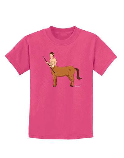 Greek Mythology Centaur Design - Color Childrens Dark T-Shirt by TooLoud-Childrens T-Shirt-TooLoud-Sangria-X-Small-Davson Sales