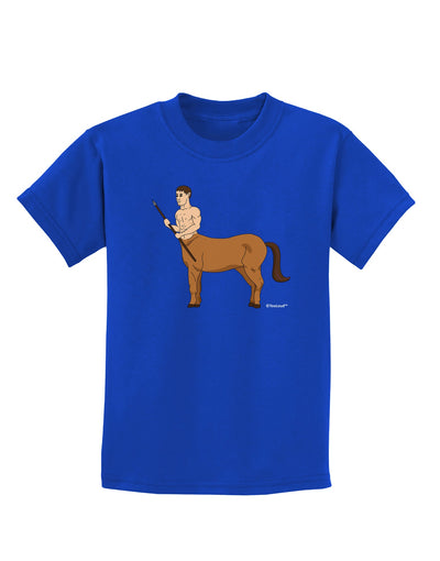 Greek Mythology Centaur Design - Color Childrens Dark T-Shirt by TooLoud-Childrens T-Shirt-TooLoud-Royal-Blue-X-Small-Davson Sales