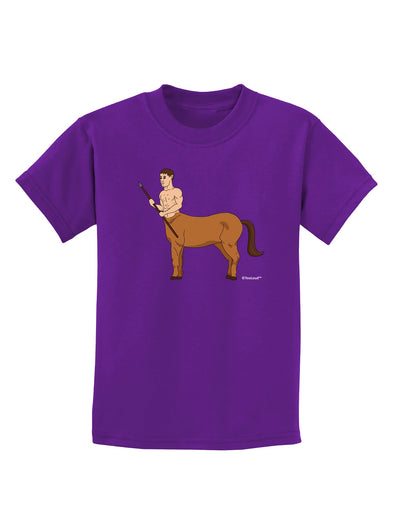 Greek Mythology Centaur Design - Color Childrens Dark T-Shirt by TooLoud-Childrens T-Shirt-TooLoud-Purple-X-Small-Davson Sales