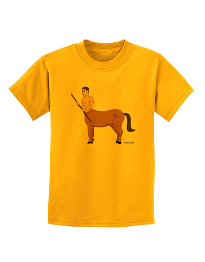 Greek Mythology Centaur Design - Color Childrens T-Shirt by TooLoud-Childrens T-Shirt-TooLoud-Gold-X-Small-Davson Sales