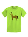 Greek Mythology Centaur Design - Color Childrens T-Shirt by TooLoud-Childrens T-Shirt-TooLoud-Lime-Green-X-Small-Davson Sales