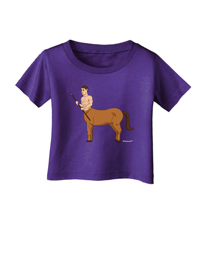 Greek Mythology Centaur Design - Color Infant T-Shirt Dark by TooLoud-Infant T-Shirt-TooLoud-Purple-06-Months-Davson Sales
