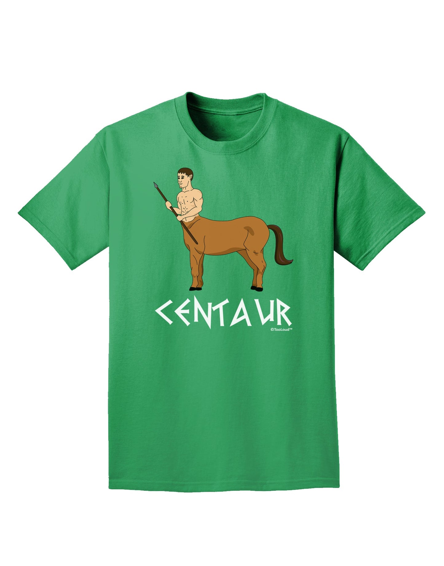 Greek Mythology Centaur Design - Color - Text Adult Dark T-Shirt by TooLoud-Mens T-Shirt-TooLoud-Kelly-Green-Small-Davson Sales