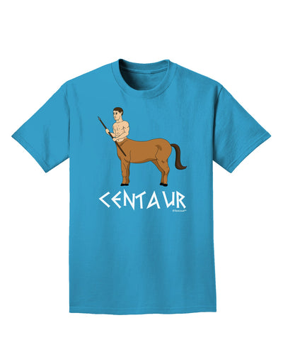 Greek Mythology Centaur Design - Color - Text Adult Dark T-Shirt by TooLoud-Mens T-Shirt-TooLoud-Turquoise-Small-Davson Sales