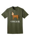 Greek Mythology Centaur Design - Color - Text Adult Dark T-Shirt by TooLoud-Mens T-Shirt-TooLoud-Military-Green-Small-Davson Sales