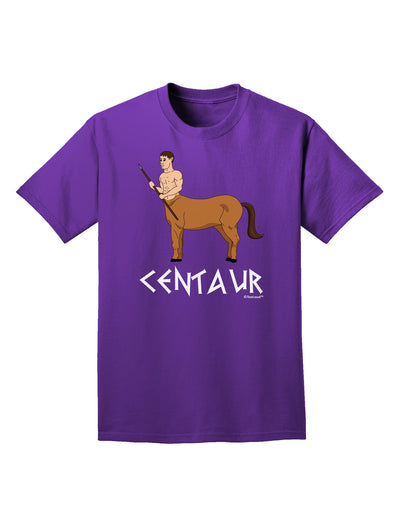 Greek Mythology Centaur Design - Color - Text Adult Dark T-Shirt by TooLoud-Mens T-Shirt-TooLoud-Purple-Small-Davson Sales