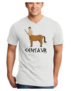 Greek Mythology Centaur Design - Color - Text Adult V-Neck T-shirt by TooLoud-Mens V-Neck T-Shirt-TooLoud-White-Small-Davson Sales