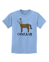 Greek Mythology Centaur Design - Color - Text Childrens T-Shirt by TooLoud-Childrens T-Shirt-TooLoud-Light-Blue-X-Small-Davson Sales