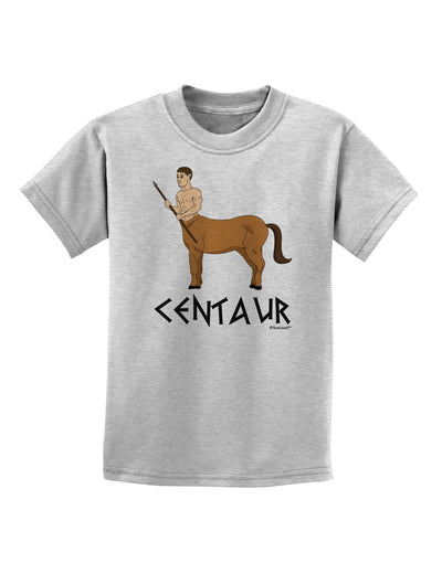 Greek Mythology Centaur Design - Color - Text Childrens T-Shirt by TooLoud-Childrens T-Shirt-TooLoud-AshGray-X-Small-Davson Sales