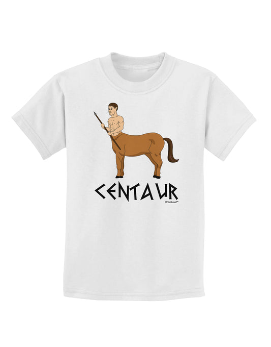 Greek Mythology Centaur Design - Color - Text Childrens T-Shirt by TooLoud-Childrens T-Shirt-TooLoud-White-X-Small-Davson Sales