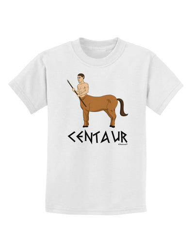 Greek Mythology Centaur Design - Color - Text Childrens T-Shirt by TooLoud-Childrens T-Shirt-TooLoud-White-X-Small-Davson Sales