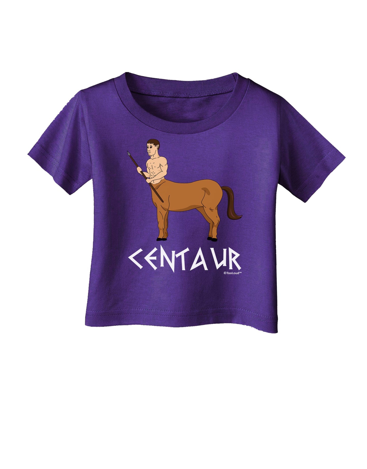 Greek Mythology Centaur Design - Color - Text Infant T-Shirt Dark by TooLoud-Infant T-Shirt-TooLoud-Purple-06-Months-Davson Sales