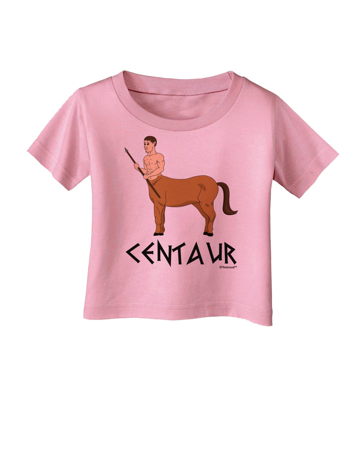 Greek Mythology Centaur Design - Color - Text Infant T-Shirt by TooLoud-Infant T-Shirt-TooLoud-Candy-Pink-06-Months-Davson Sales