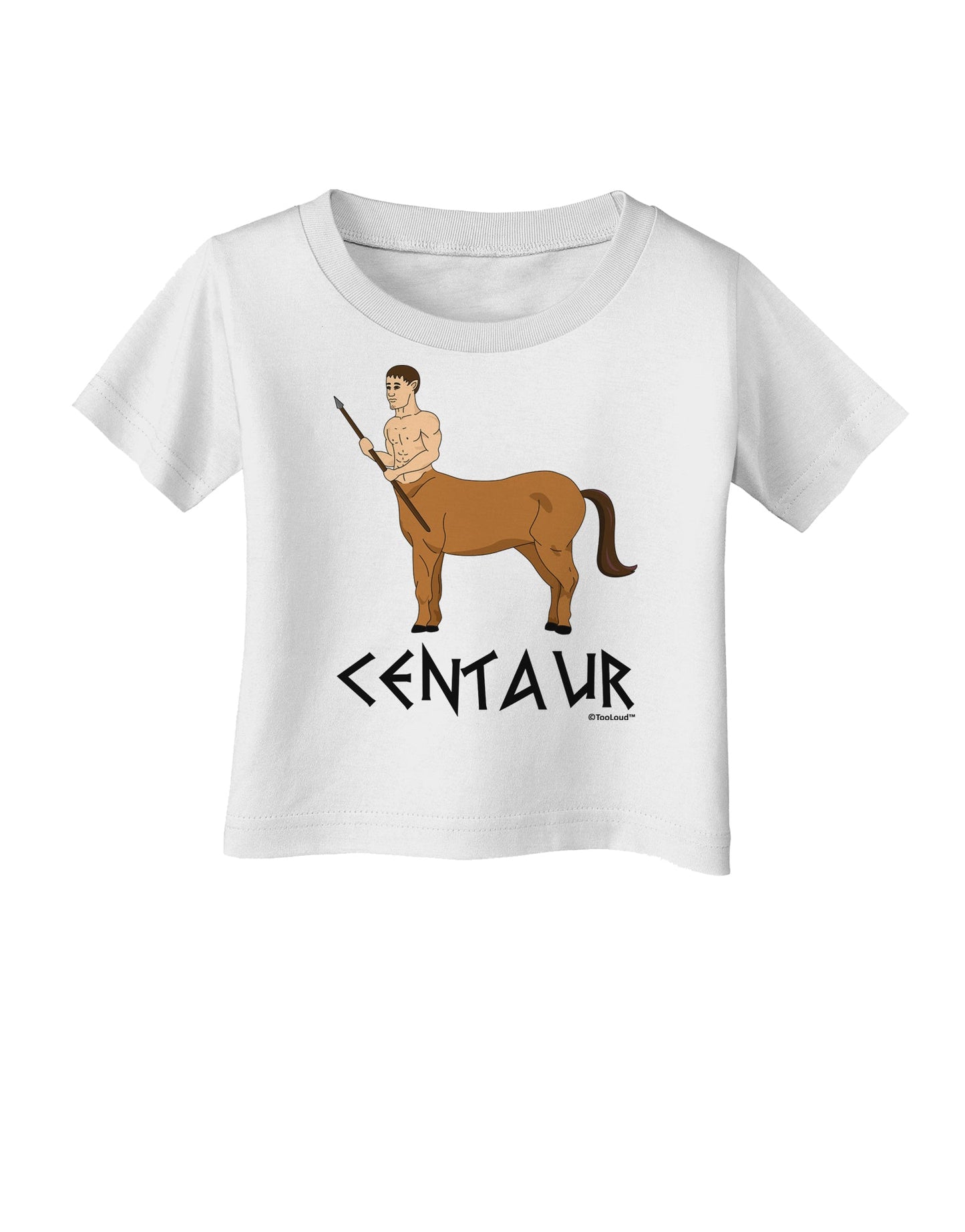 Greek Mythology Centaur Design - Color - Text Infant T-Shirt by TooLoud-Infant T-Shirt-TooLoud-White-06-Months-Davson Sales