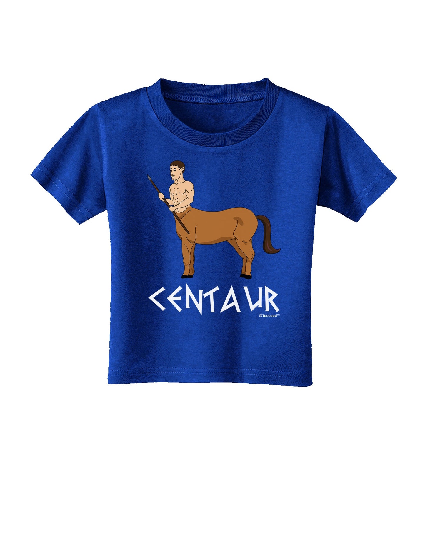 Greek Mythology Centaur Design - Color - Text Toddler T-Shirt Dark by TooLoud-Toddler T-Shirt-TooLoud-Red-2T-Davson Sales