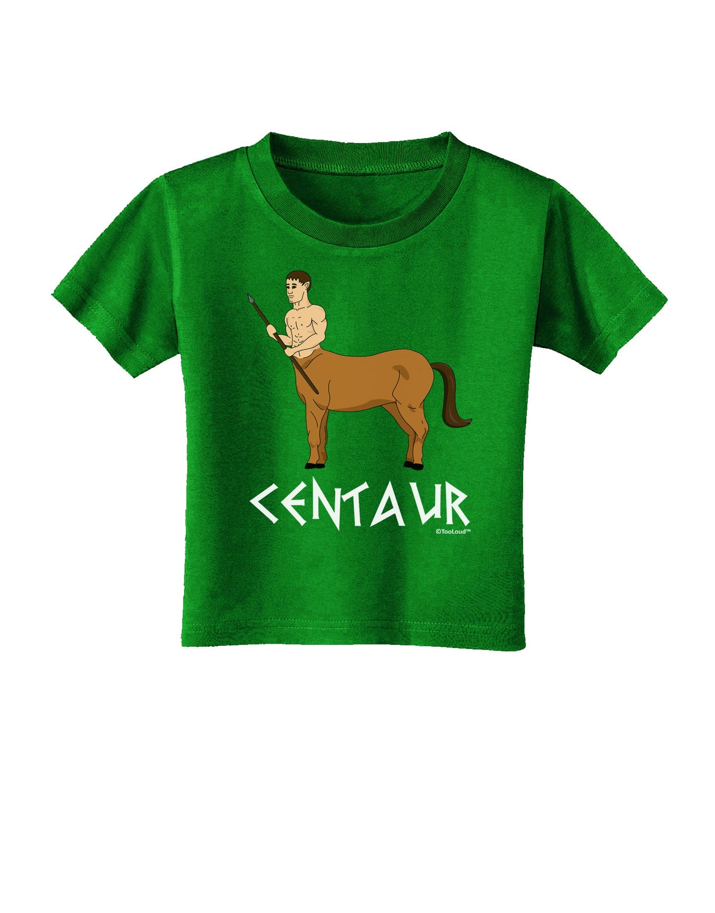 Greek Mythology Centaur Design - Color - Text Toddler T-Shirt Dark by TooLoud-Toddler T-Shirt-TooLoud-Royal-Blue-2T-Davson Sales