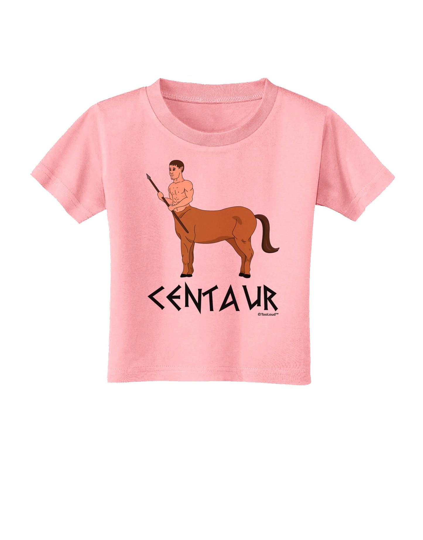 Greek Mythology Centaur Design - Color - Text Toddler T-Shirt by TooLoud-Toddler T-Shirt-TooLoud-Candy-Pink-2T-Davson Sales