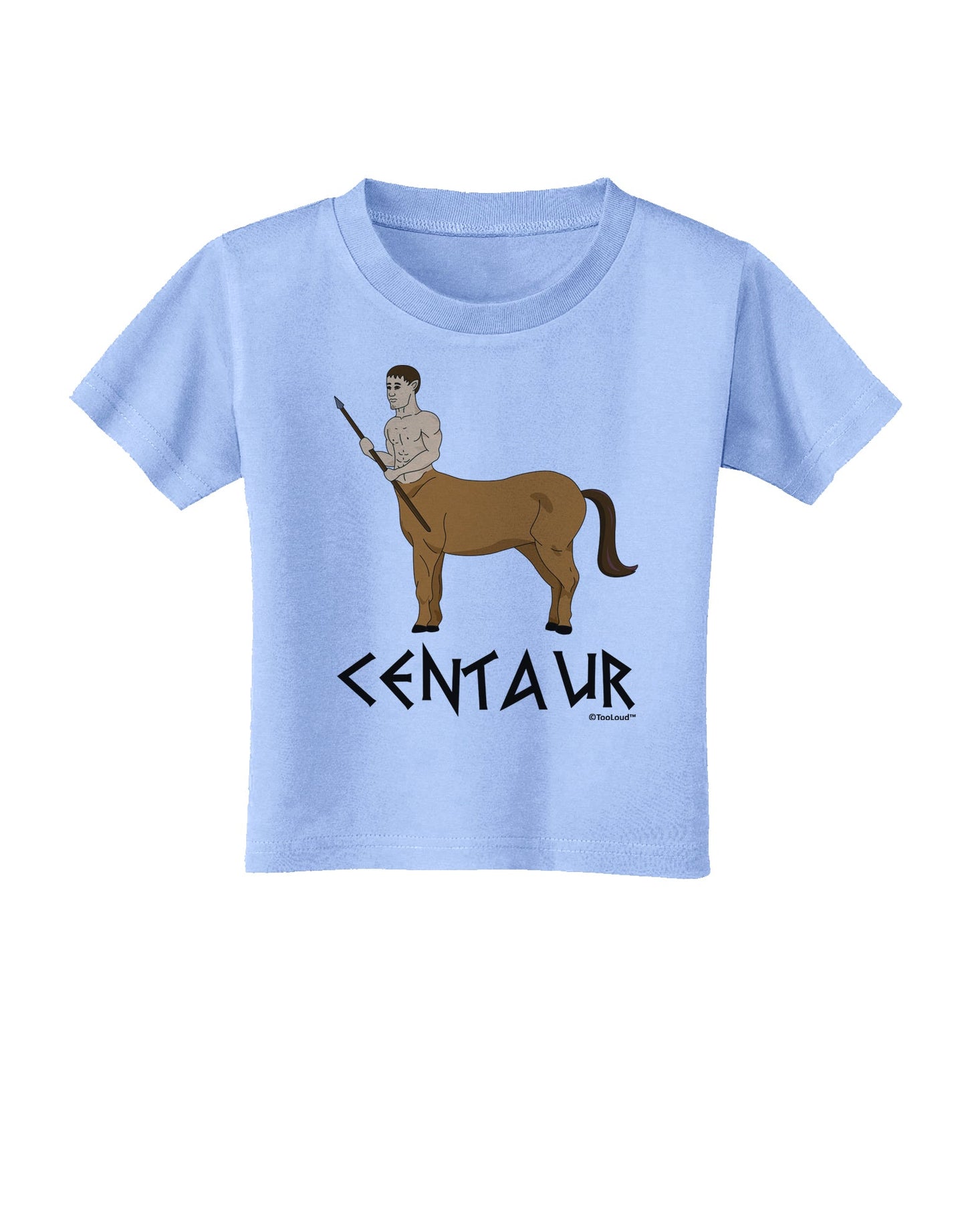 Greek Mythology Centaur Design - Color - Text Toddler T-Shirt by TooLoud-Toddler T-Shirt-TooLoud-Aquatic-Blue-2T-Davson Sales