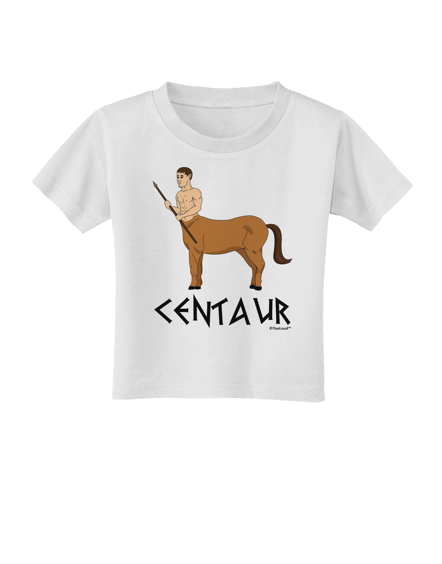 Greek Mythology Centaur Design - Color - Text Toddler T-Shirt by TooLoud-Toddler T-Shirt-TooLoud-White-2T-Davson Sales