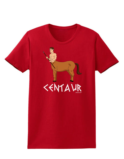 Greek Mythology Centaur Design - Color - Text Womens Dark T-Shirt by TooLoud-Womens T-Shirt-TooLoud-Red-X-Small-Davson Sales