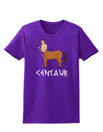 Greek Mythology Centaur Design - Color - Text Womens Dark T-Shirt by TooLoud-Womens T-Shirt-TooLoud-Purple-X-Small-Davson Sales