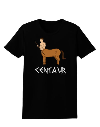 Greek Mythology Centaur Design - Color - Text Womens Dark T-Shirt by TooLoud-Womens T-Shirt-TooLoud-Black-X-Small-Davson Sales