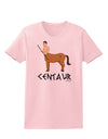 Greek Mythology Centaur Design - Color - Text Womens T-Shirt by TooLoud-Womens T-Shirt-TooLoud-PalePink-X-Small-Davson Sales