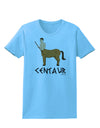 Greek Mythology Centaur Design - Color - Text Womens T-Shirt by TooLoud-Womens T-Shirt-TooLoud-Aquatic-Blue-X-Small-Davson Sales