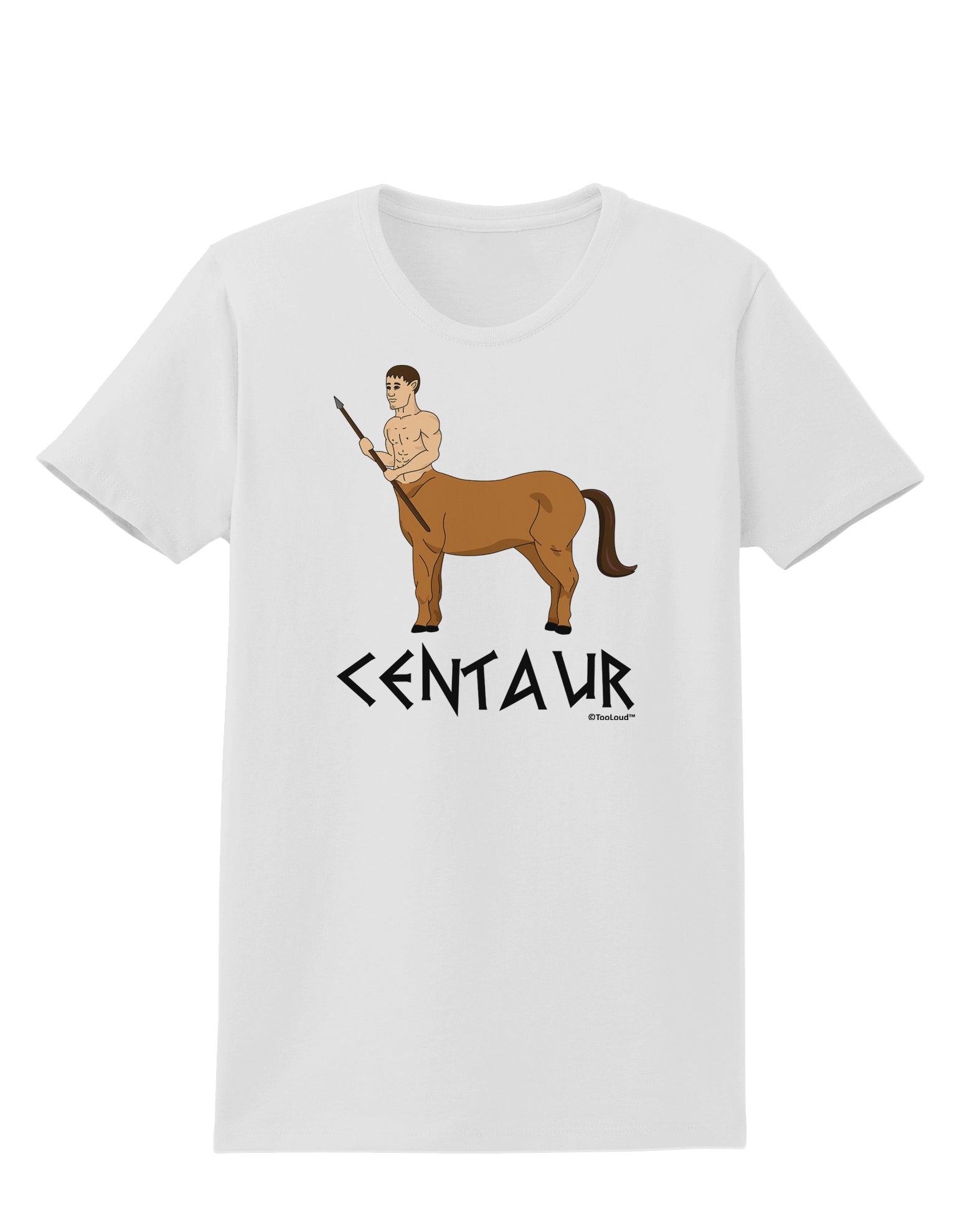 Greek Mythology Centaur Design - Color - Text Womens T-Shirt by TooLoud-Womens T-Shirt-TooLoud-White-X-Small-Davson Sales