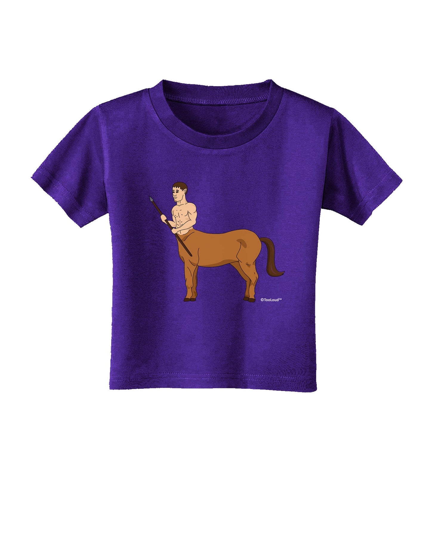 Greek Mythology Centaur Design - Color Toddler T-Shirt Dark by TooLoud-Toddler T-Shirt-TooLoud-Purple-2T-Davson Sales